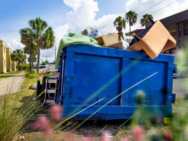 residential garbage dump area